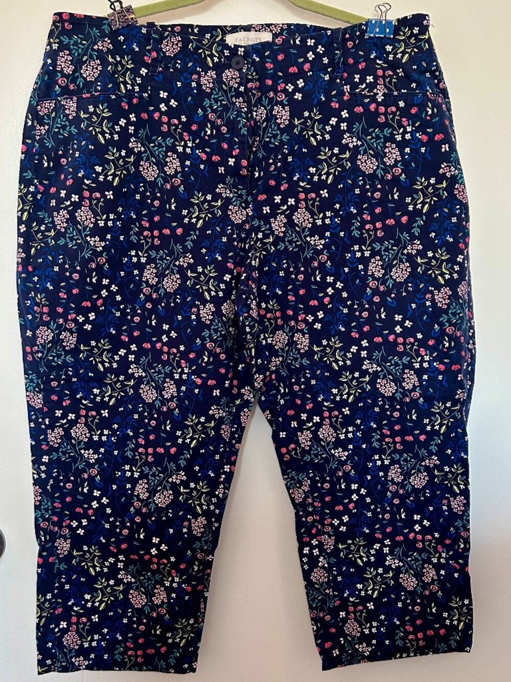 Talbots Floral Capri Pants 20W